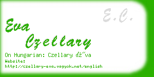 eva czellary business card